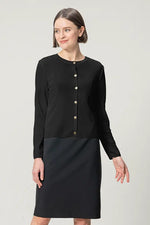 Soft Touch Knit: Crew Neck Cardigan