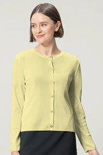 Soft Touch Knit: Crew Neck Cardigan
