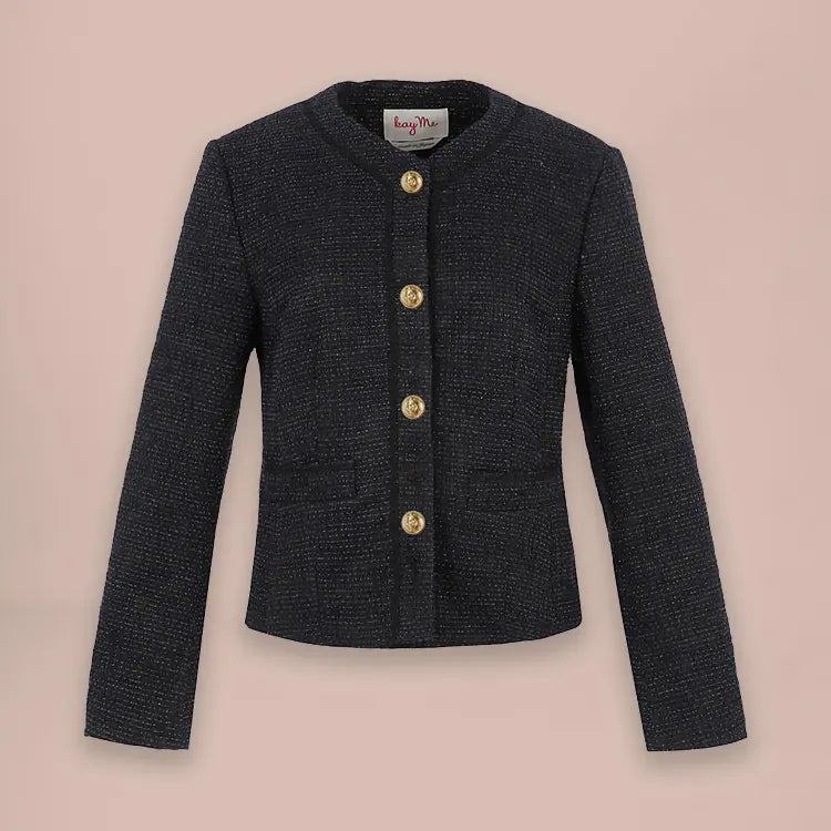 A gorgeous set with a jacket made of the same material