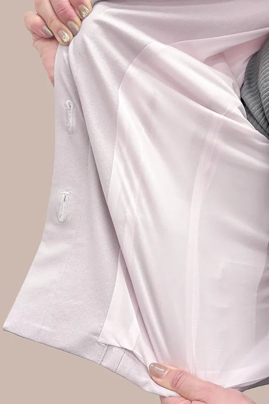 Stretch Jacquard: Collarless Short Jacket