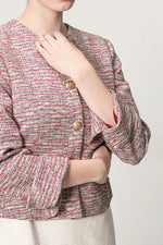 Stretch tweed: Short jacket