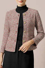 Stretch tweed: Short jacket