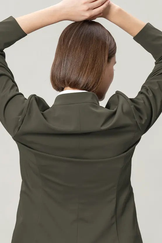 Tech Jersey: Collarless Jacket