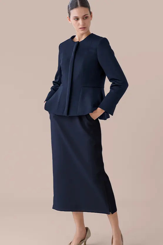 Space Material: Peplum Jacket