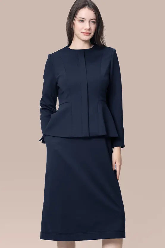 Space Material: Peplum Jacket