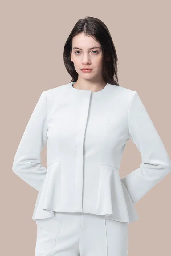 Space Material: Peplum Jacket