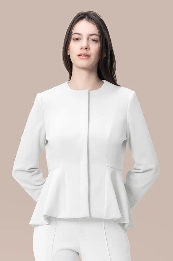 Space Material: Peplum Jacket