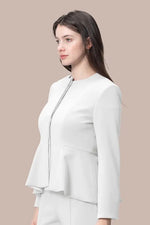 Space Material: Peplum Jacket