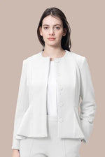 Space Material: Peplum Jacket