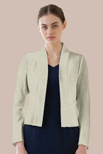 Lame Jacquard: Bolero-Length Jacket
