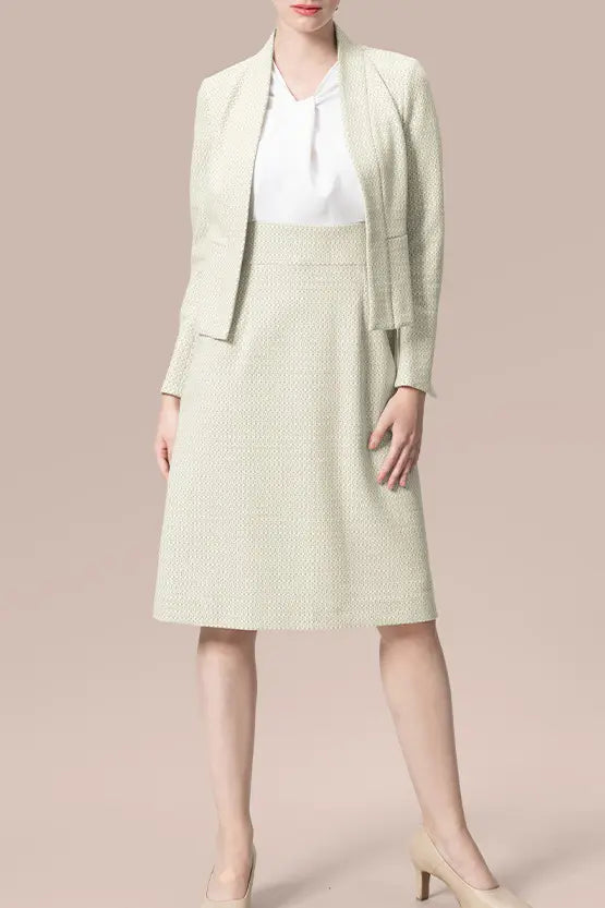 Lame Jacquard:Bolero-Length Jacket