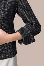 Lame Jacquard:Bolero-Length Jacket