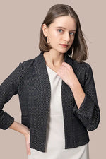 Lame Jacquard:Bolero-Length Jacket