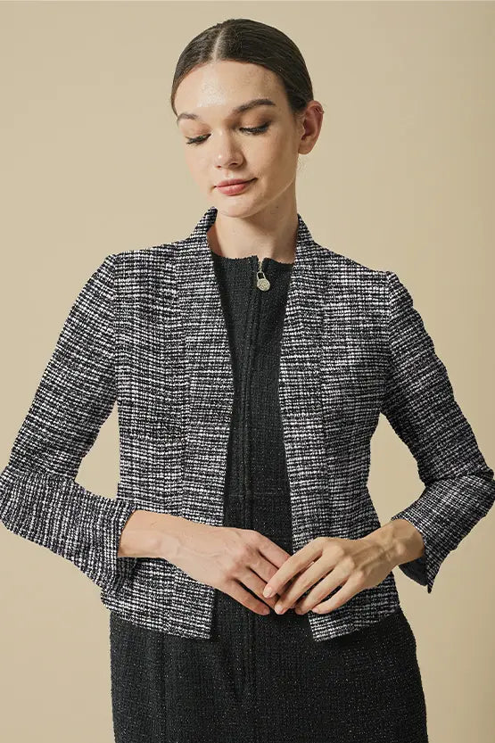 Lame Tweed: Bolero Length Jacket