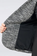 Stretch Lame Tweed: Tailored Jacket