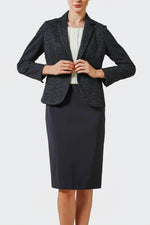 Stretch Lame Tweed: Tailored Jacket
