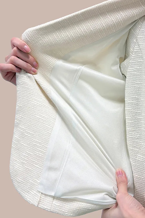 Stretch tweed: tailored jacket