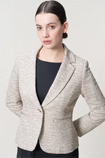 Stretch tweed: tailored jacket