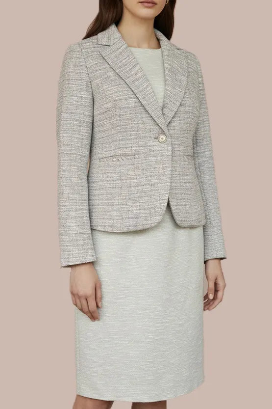 Stretch tweed: tailored jacket