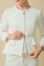 Restocked - Space Material: Double Peplum Jacket