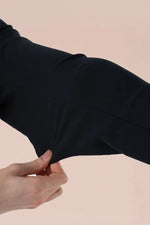 Smart Stretch Light: Dark Navy Front Hook No-Collar Jacket