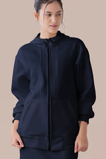 Space Material: Ribbed Hoodie