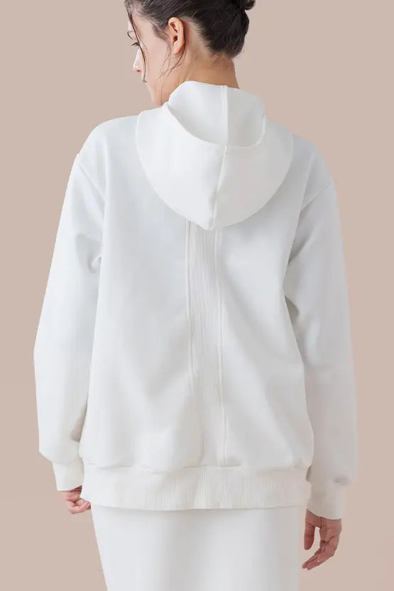 Space Material: Ribbed Hoodie