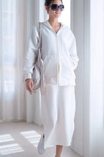 Space Material: Ribbed Hoodie