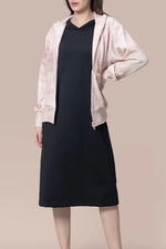 Space Material: Ribbed Hoodie