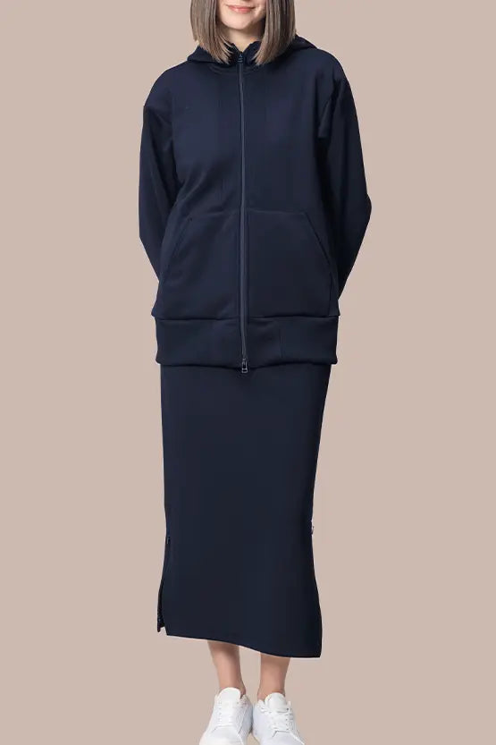 Space Material: Ribbed Hoodie