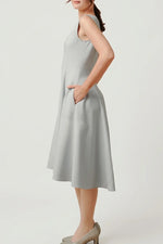 Active Stretch: Short A-Line Front Zip Dress