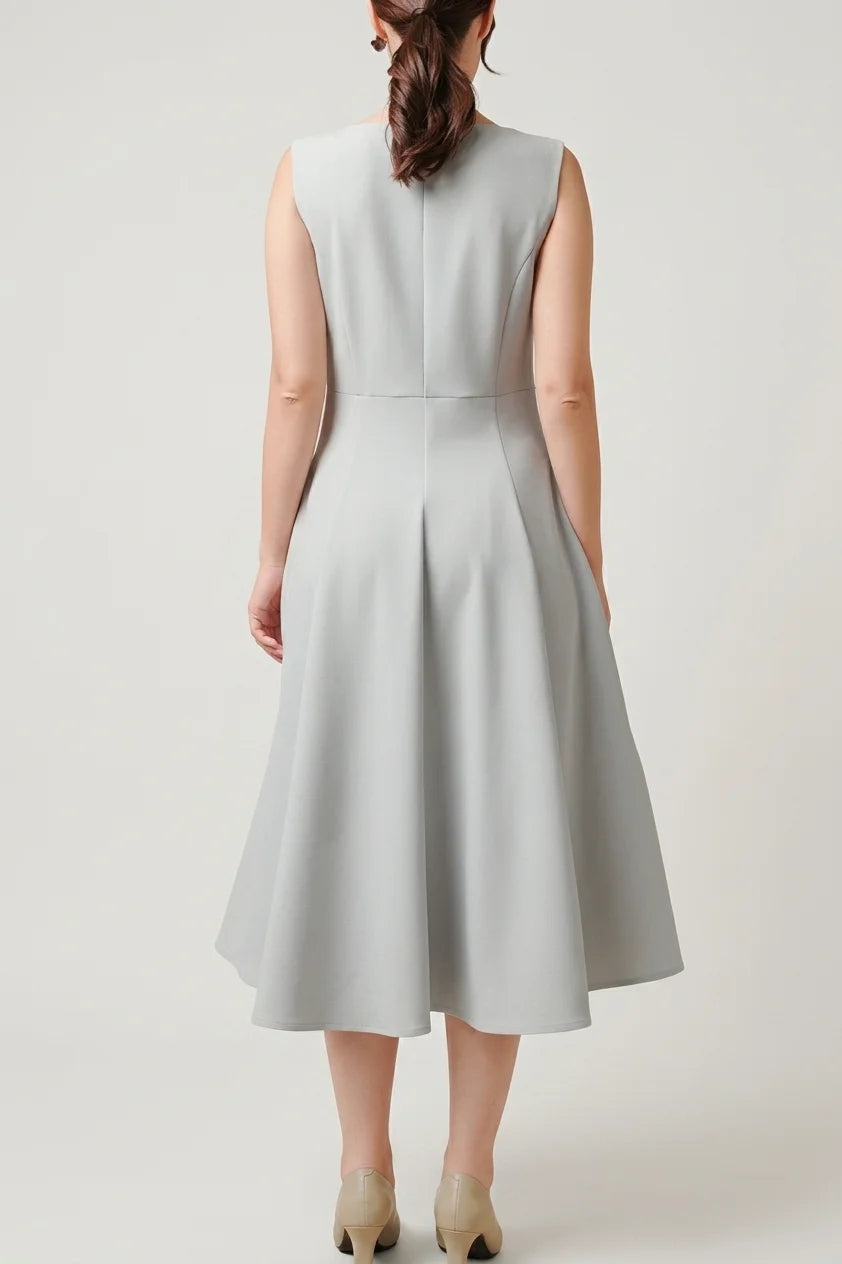 Active Stretch: Short A-Line Front Zip Dress