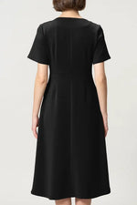 Space Material: A-line Front Zip Dress