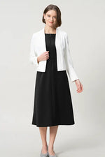 Space Material: A-line Front Zip Dress