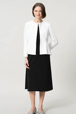Space Material: A-line Front Zip Dress