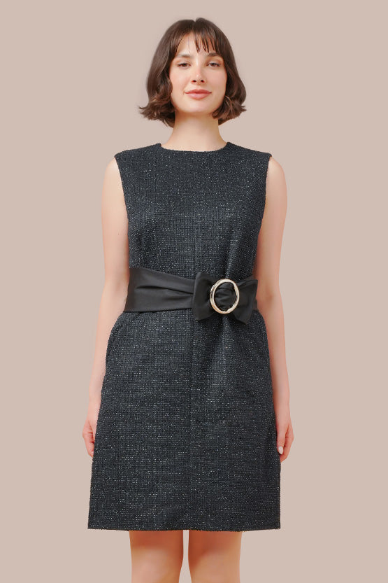【Tweed】A-line Sack Dress