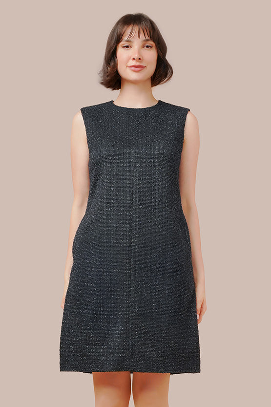 【Tweed】A-line Sack Dress