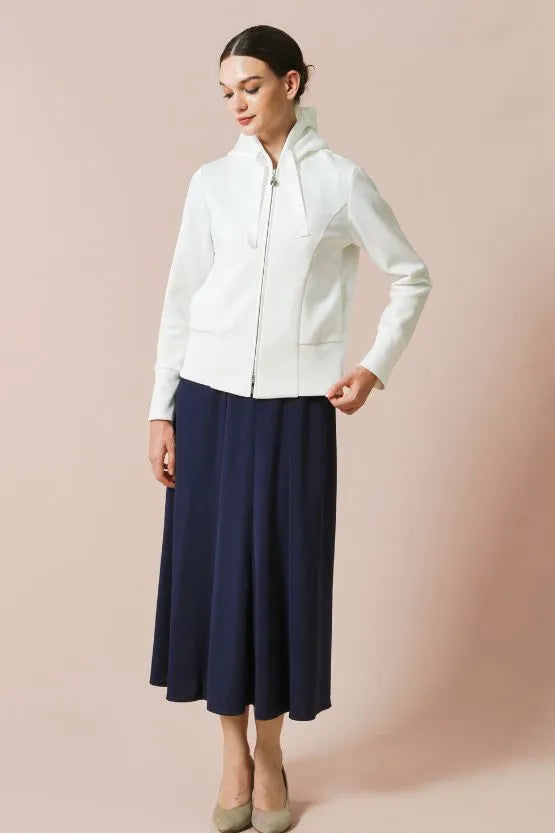 Stretch Jersey: Navy Long Marilyn Dress