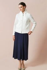 Stretch Jersey: Navy Long Marilyn Dress