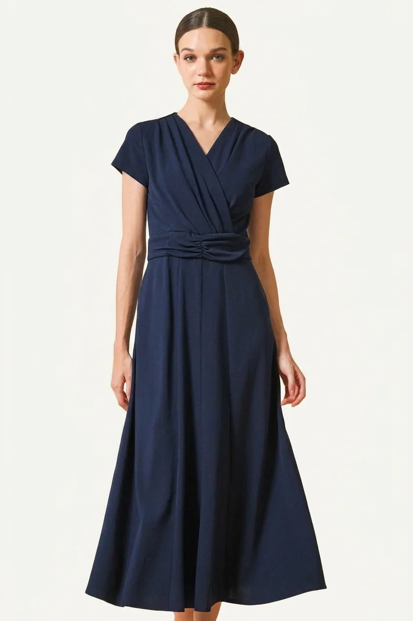 Hard-Twist Stretch / Comfort-Function: Smooth Twist Long Marilyn Dress