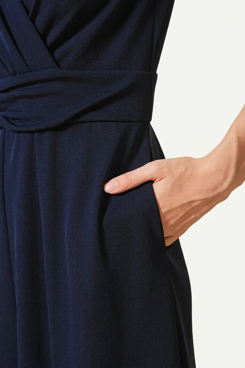 Hard-Twist Stretch / Comfort-Function: Smooth Twist Long Marilyn Dress