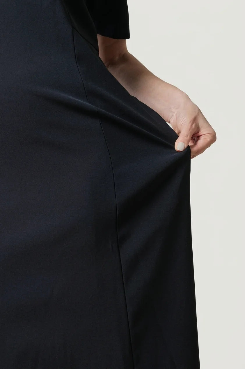 Smart Stretch: Smart Stretch Dark Navy A-Line Dress
