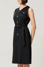 Tech Jersey: Front Button Dress