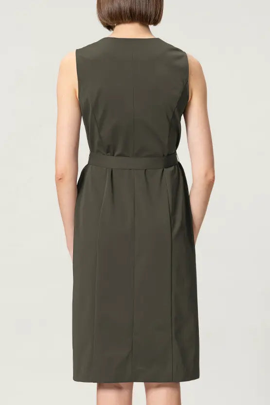 Tech Jersey: Front Button Dress