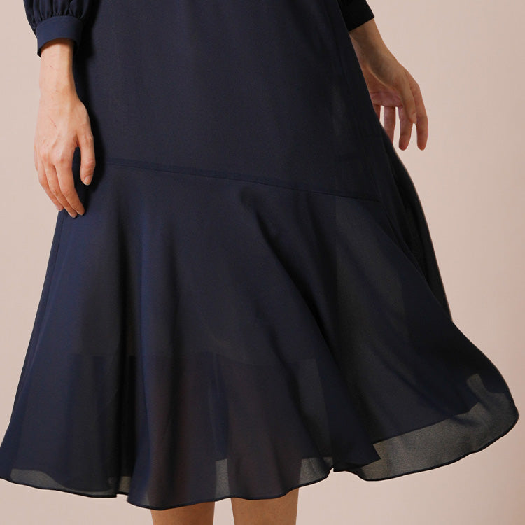 A beautiful mermaid A-line that sways with every step