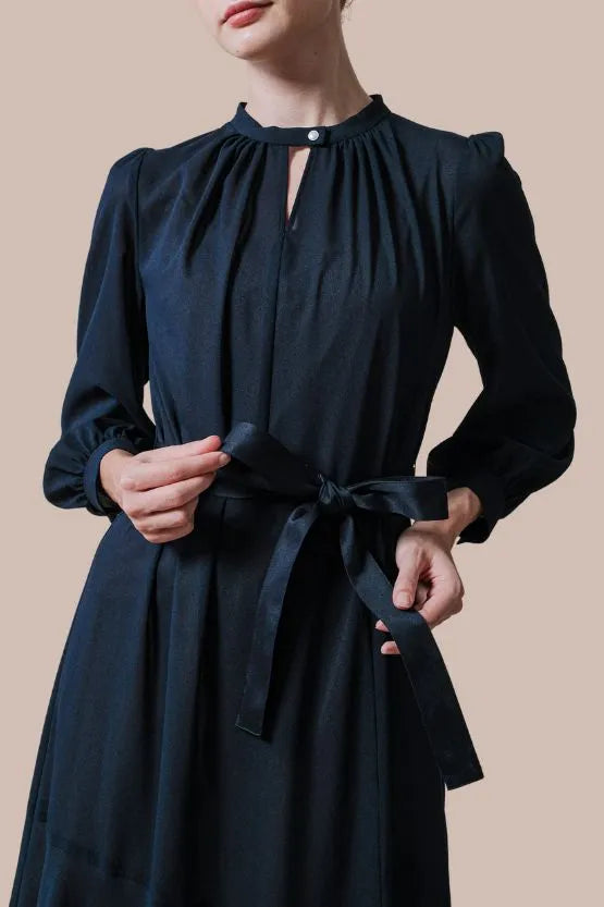 Stretch Chiffon: Elegant Long Mermaid Dress