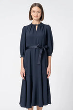 Back Satin Georgette: Long Mermaid Dress