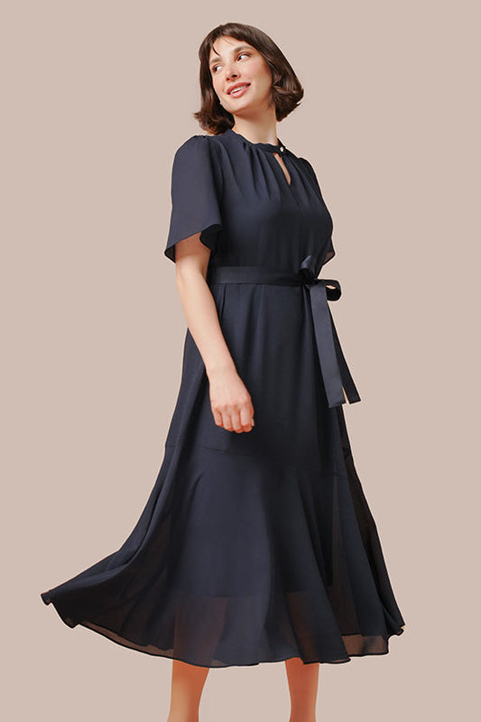 Stretch Chiffon Long Mermaid Dress