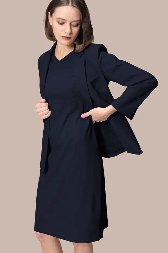 Smart Stretch: V-neck Essential Dress