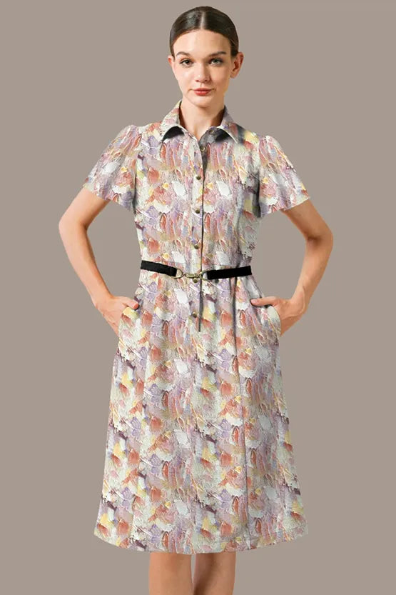 Stretch Georgette: Womanhood Shirt Dress